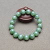 精品！和田玉俄碧粉绿猫眼12mm手串 228-19 商品缩略图0