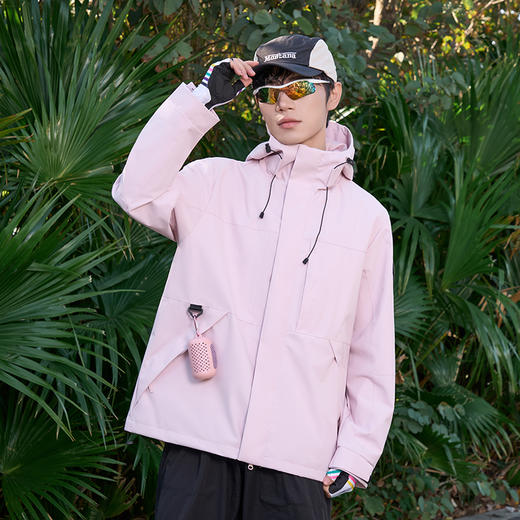 【JEEP SPIRIT吉普单冲锋衣情侣款JP-QZ26188款】新款 户外防风防水情侣登山服 多巴胺色情侣款冲锋衣 商品图6