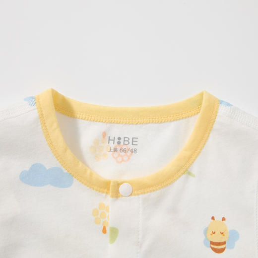 比萌蜂采蜜短袖开襟哈衣HY26SUN229白黄色调59#-90# 商品图9