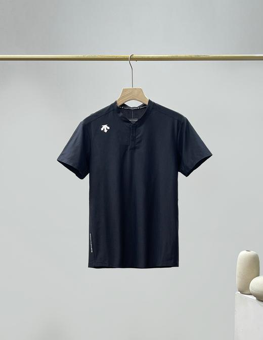 迪桑特TRAINING系列综训男士亨利领短袖针织衫T恤 QK 341066 商品图2