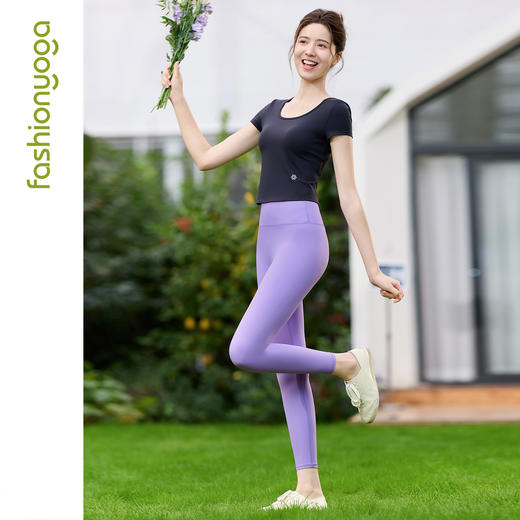 2026春夏FC16301美背蕾丝瑜伽短袖 商品图12