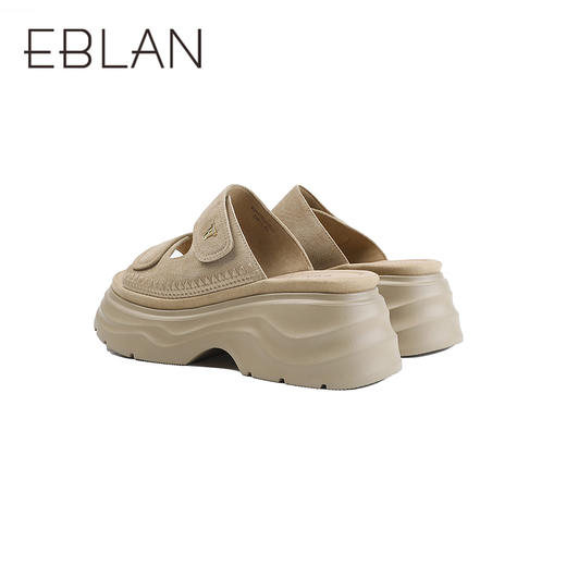 伊伴2026夏季复古显白美拉德轻感厚底休闲凉拖鞋B26370501 商品图3