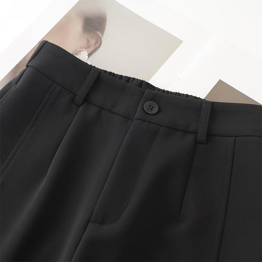 MYX垂感修身直筒裤时尚通勤西装裤2026年春季新款显瘦高腰阔腿裤长裤 商品图3
