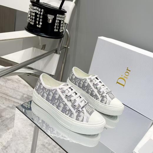 迪奥 刺绣 板鞋 灰色（DBG） 商品图0