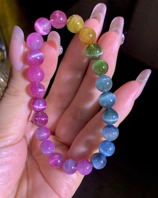 8.2mm单圈猫眼碧玺手串 商品图1