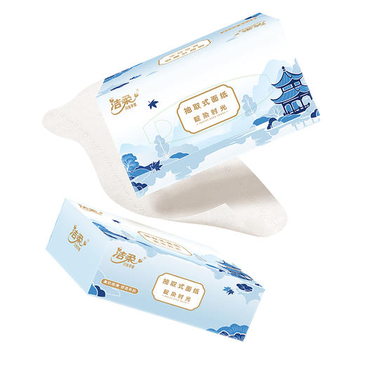 洁柔甄选盒抽纸面巾 TH169801A 3层100抽195*155mm*3盒 商品图3