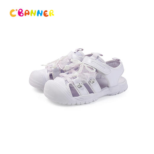 千百度2026夏季趣味珍珠  卡通造型透气休闲凉鞋童鞋A26362001 商品图5