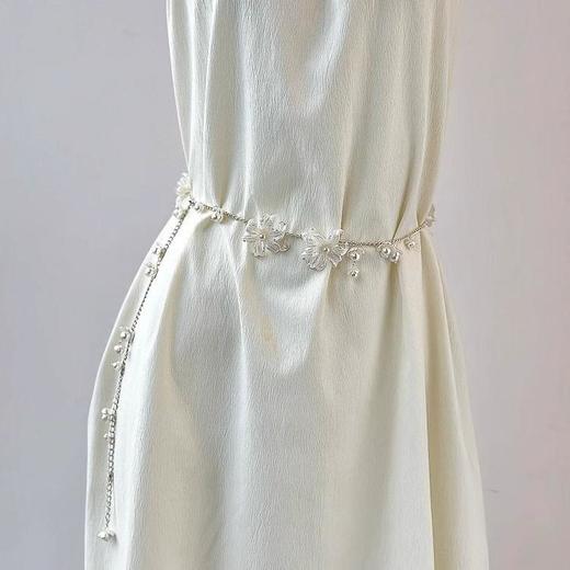 【多功能极简包豪斯花朵腰链项链二合一】裙子装饰时尚毛衣连衣裙清新甜美公主风 商品图0