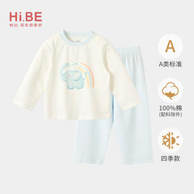 怡比萌甜派对家居长袖圆领套装HY26SPN308粉蓝80#-130#