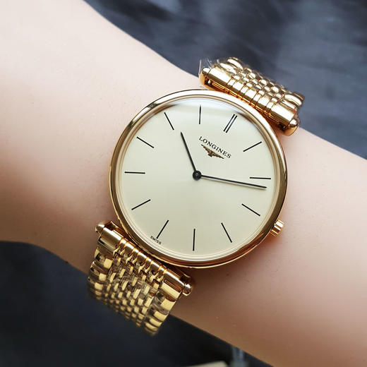 【98新（放置品）】LONGINES 浪琴L4.635.2.32.8石英机芯33MM（女款）嘉岚系列PVD镀金220226TJ01 商品图8