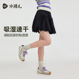 水孩儿童装速干短裙女童26夏季新款可爱风蝴蝶结半身裙大童花苞裙