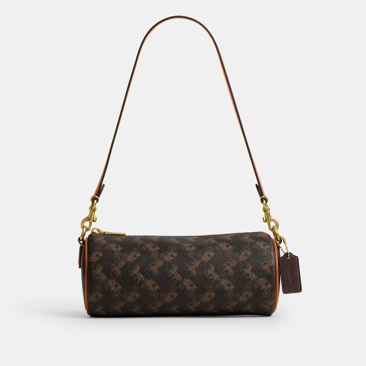 【爆】1楼COACH蔻驰女士BARREL圆筒手袋吊牌价1650 现价1519