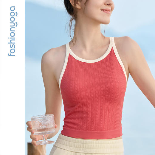 2026春夏F16216小麦纹一体织背心 商品图5