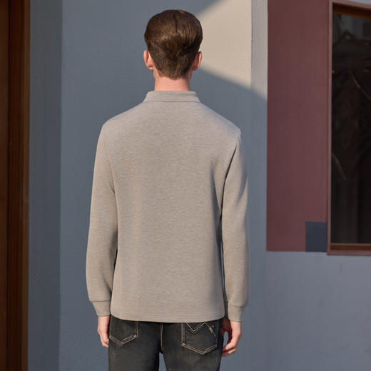 半身缘男装 春季柔软莫代尔双面空气层面料POLO衫261312M03910207 商品图4