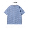SDSA夏季高级感新款男士满天星撞色满印花卉短袖T恤时尚百搭上衣 商品缩略图4