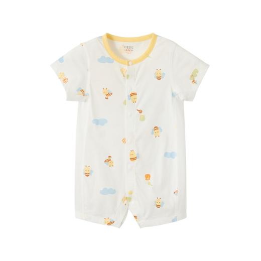 比萌蜂采蜜短袖开襟哈衣HY26SUN229白黄色调59#-90# 商品图7