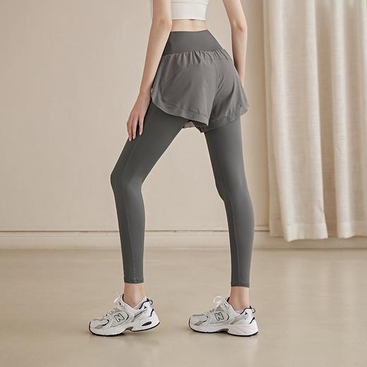 【瑜伽裤】谷小悠假两件高腰瑜伽裤BL-DSP351 提臀收腹 侧边裤袋 商品图4