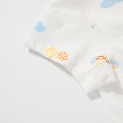 比萌蜂采蜜短袖开襟哈衣HY26SUN229白黄色调59#-90# 商品图11