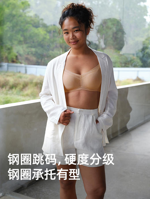 遐【抹抹杯】1mm杯防凸点全罩杯抹胸式无痕文胸大胸显小内衣女夏 商品图4