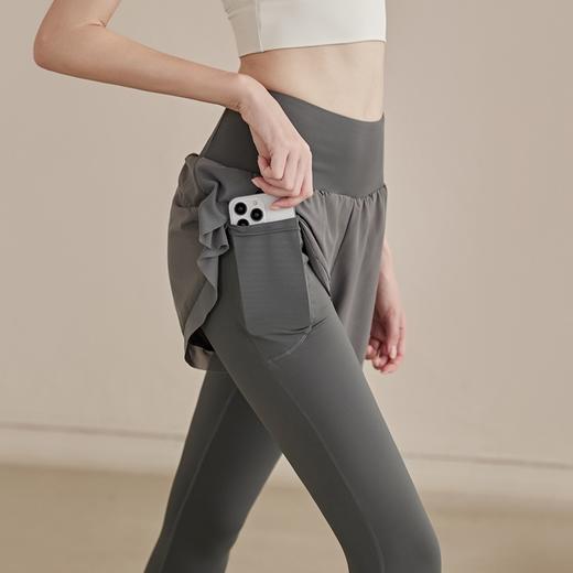 【瑜伽裤】谷小悠假两件高腰瑜伽裤BL-DSP351 提臀收腹 侧边裤袋 商品图2