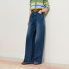 【莱赛尔】三彩2026春季新款高腰牛仔裤宽松休闲阔腿裤长裤显瘦M 商品缩略图1