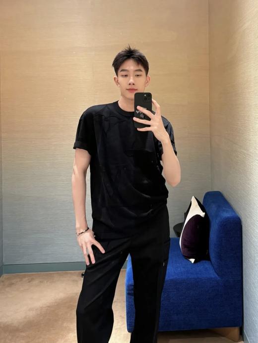 驴家 25ss monogram浮雕提花针织短袖 男女同款（DY） 商品图0