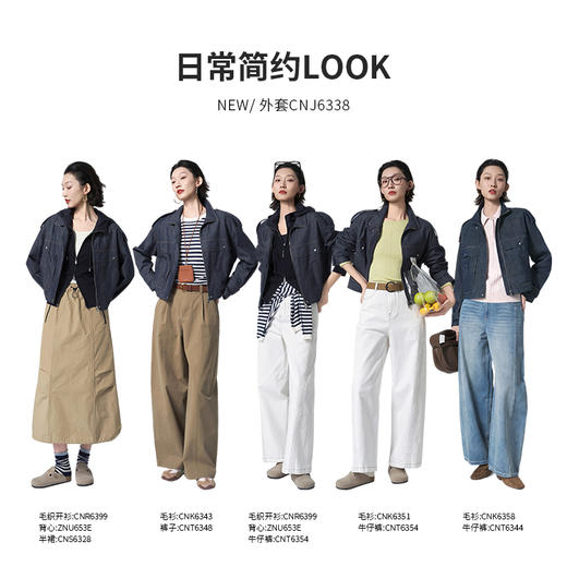 【商场同款】CNJ6338 “ 牛仔外套 ” 利落剪裁，飒爽有型 牛仔外套 商品图3