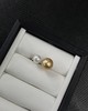 13号—⁶孤品【8-9mm akoya +11-12mm 金珠18k金双珠戒指】极光微瑕，出证书，24小时鉴赏期【香港】SS06-QTT-XGZZ 商品缩略图0