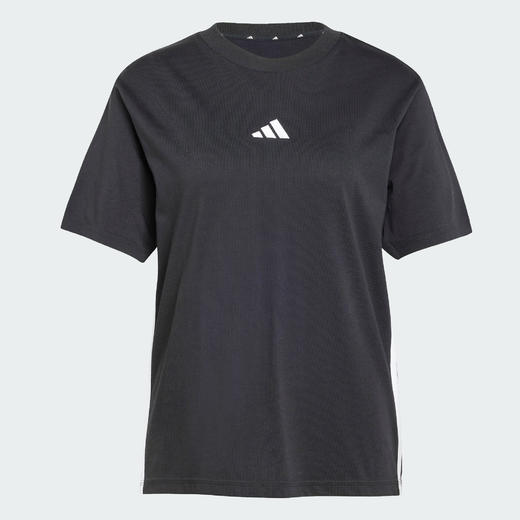 Adidas阿迪达斯女子ESSENTIALS COTTON T-SHIRT 运动休闲短袖圆领T恤JD0846 商品图3