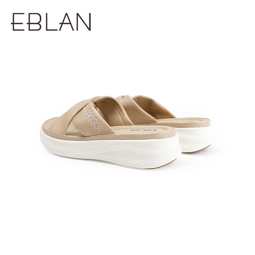 伊伴2026夏季超轻软舒适透气双面真羊皮凉拖鞋B26365122 商品图3