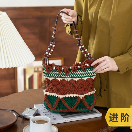 苏苏姐家小别致菜篮子包手工DIY钩针编织毛线团单肩包自制材料包 商品图0