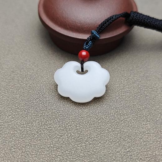 新疆和田玉且末料羊脂玉宝宝锁 228-1 商品图13