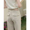 鹿向南「悠然型格」卡其色高腰牛仔裤女春季版型超好看的微喇裤 商品缩略图3