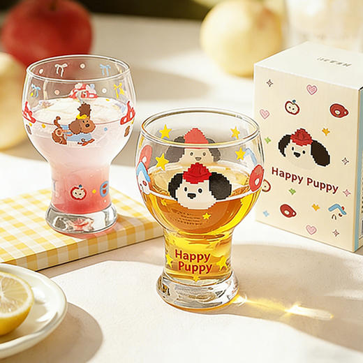 摩登主妇玻璃啤酒杯家用喝水杯女生高颜值果汁饮料杯子微醺小酒杯 商品图0