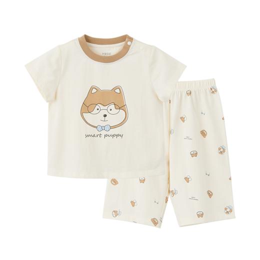 怡比萌宠天地家居短袖圆领套装HY26SUN307咖色调80#-130# 商品图8