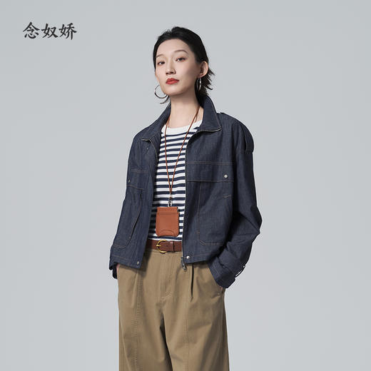 【商场同款】CNJ6338 “ 牛仔外套 ” 利落剪裁，飒爽有型 牛仔外套 商品图0