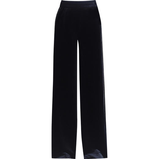 MYX金丝绒阔腿裤女装春秋季2026年新款垂感宽松直筒休闲裤 商品图3