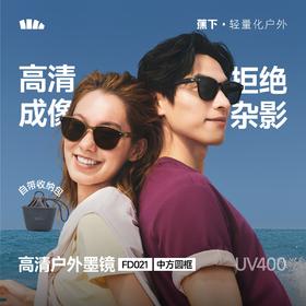 蕉下中方圆框折叠墨镜FD021
