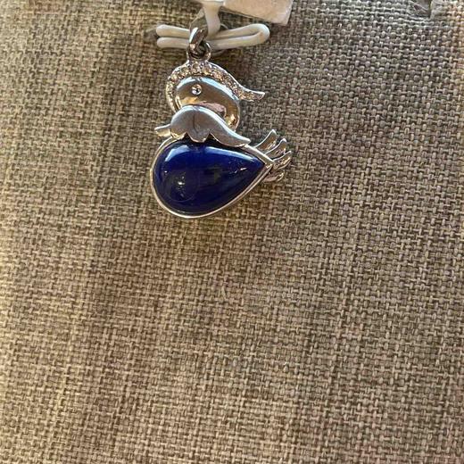 350元/个青金石鸳鸯吊坠 商品图0