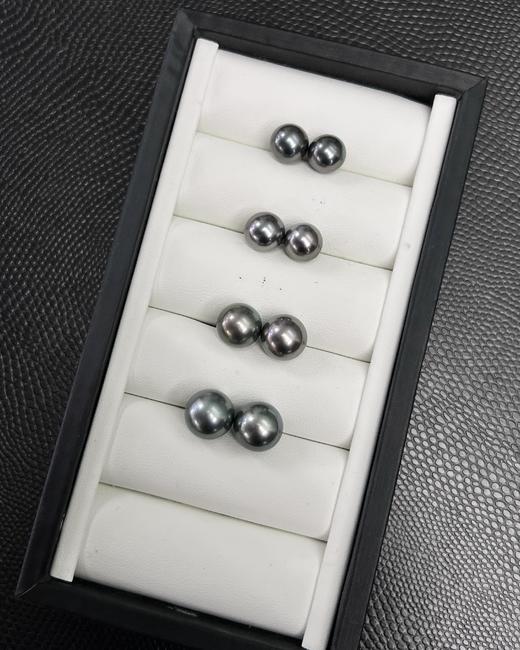 ⁶9-13mm【大溪地对珠 】炫彩 正圆 微微瑕 极光，按照大小选择，裸珠有24小时鉴赏期，确认要联系工厂加工款式出证书【香港】SS06-QTT-XGZZ 商品图1