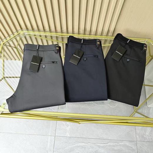 阿玛尼EA男士2026新品高端优质绵羊四面弹商务休闲西裤 商品图6