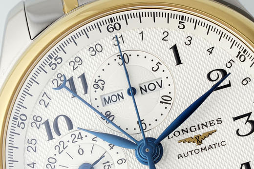 AF浪琴名匠8针月相功能腕表系列（搭载满血版一体机芯➕亚洲7751机芯）42MM精钢表壳经过抛光处理，延续了浪琴的优雅气质，表壳左侧隐藏了星期历的调节按钮 整个手表基于正品original原版开模❕❕ 商品图2