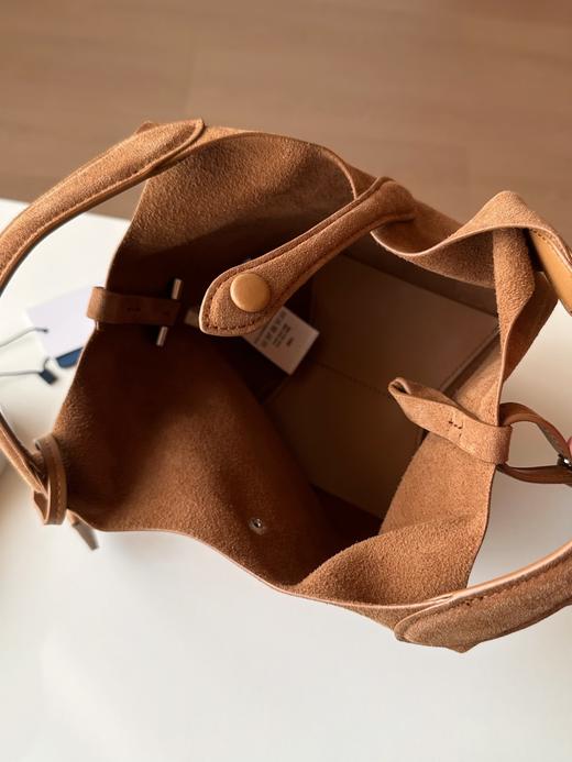 拉夫劳伦RL新款小号麂皮菜篮子包 手拎包斜挎包 SZ 341064 商品图7