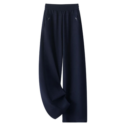 MYX垂感修身直筒裤松紧腰休闲长裤2026年春季新款宽松显瘦时尚阔腿裤 商品图4