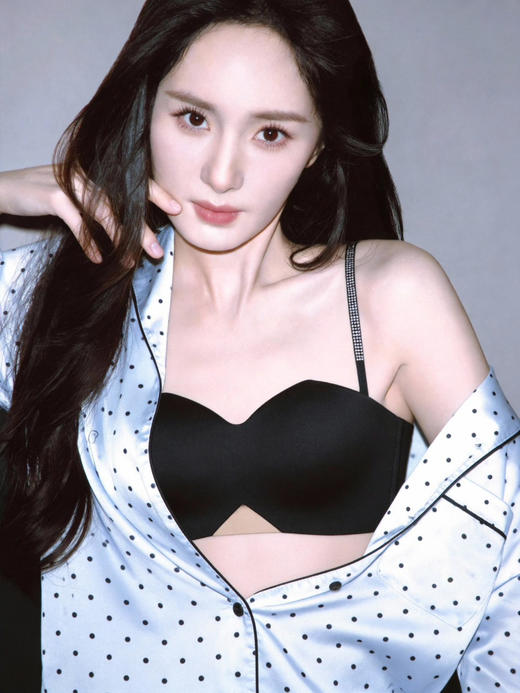 官网399！杨幂同款内家可拆卸水钻细肩带无钢圈文胸 无肩带小胸显大防滑抹胸内衣收副乳聚拢文胸女 商品图5