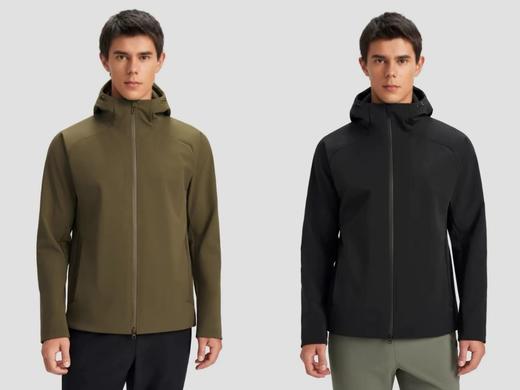 迪桑特男士训练运动防水薄绒连帽夹克外套梭织上衣 BK 341100 商品图0