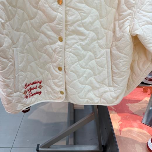 安踏女士好事发生休闲百搭翻领宽松运动棉服162618801-1 商品图3