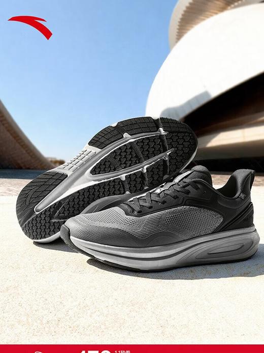 安踏神行14丨回弹减震男健身鞋通勤鞋冬新款室内运动鞋素采灰/烟墨灰112617711 -9 商品图0