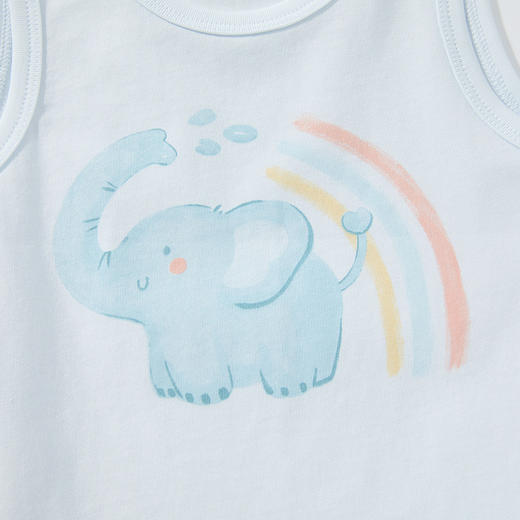 怡比自然萌语内着背心HY26SUN243白蓝色调80#-120# 商品图10