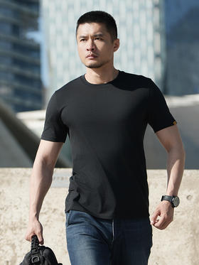 二代龙牙秘之风羽PRO美丽诺羊毛圆领短袖T恤